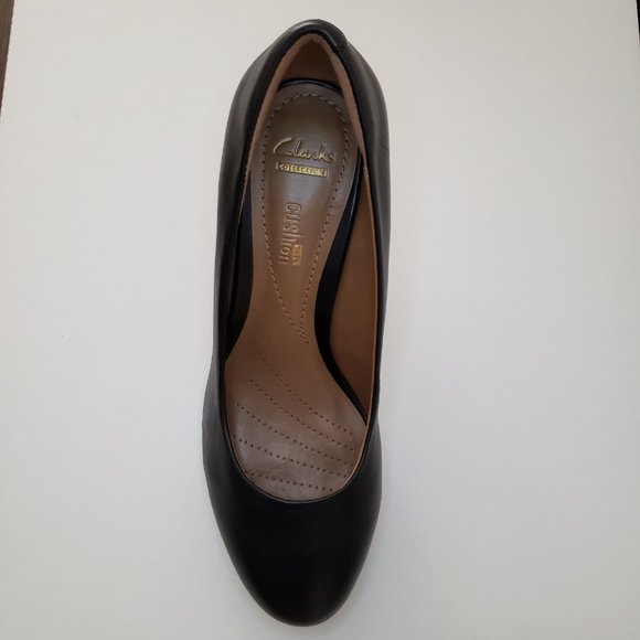 Clarks  Brier Dolly - Black leather pumps NIB 6M - Picture 8 of 13